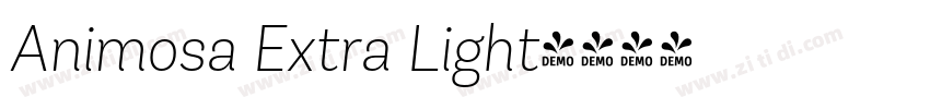 Animosa Extra Light字体转换